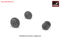 AR AW48031   1/48 Mil Mi-24 Hind wheels w/ weighted tires (thumb25541)