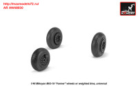 AR AW48030   1/48 Mikoyan MiG-19 Farmer wheels w/ weighted tires (attach1 31268)