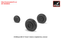 AR AW48030   1/48 Mikoyan MiG-19 Farmer wheels w/ weighted tires (attach2 31268)