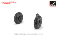 AR AW48035   1/48 Iljushin IL-2 Bark (late) wheels w/ weighted tires (attach1 31273)