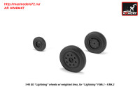 AR AW48407   1/48 EE «Lightning-II» wheels w/ weighted tires, early (attach2 31289)