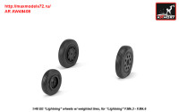 AR AW48408   1/48 EE «Lightning-II» wheels w/ weighted tires, late (attach1 31294)