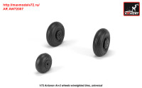 AR AW72057   1/72 Antonov An-2/An-3 Colt wheels w/ weighted tires (attach1 31304)