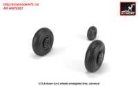 AR AW72057   1/72 Antonov An-2/An-3 Colt wheels w/ weighted tires (attach3 31304)