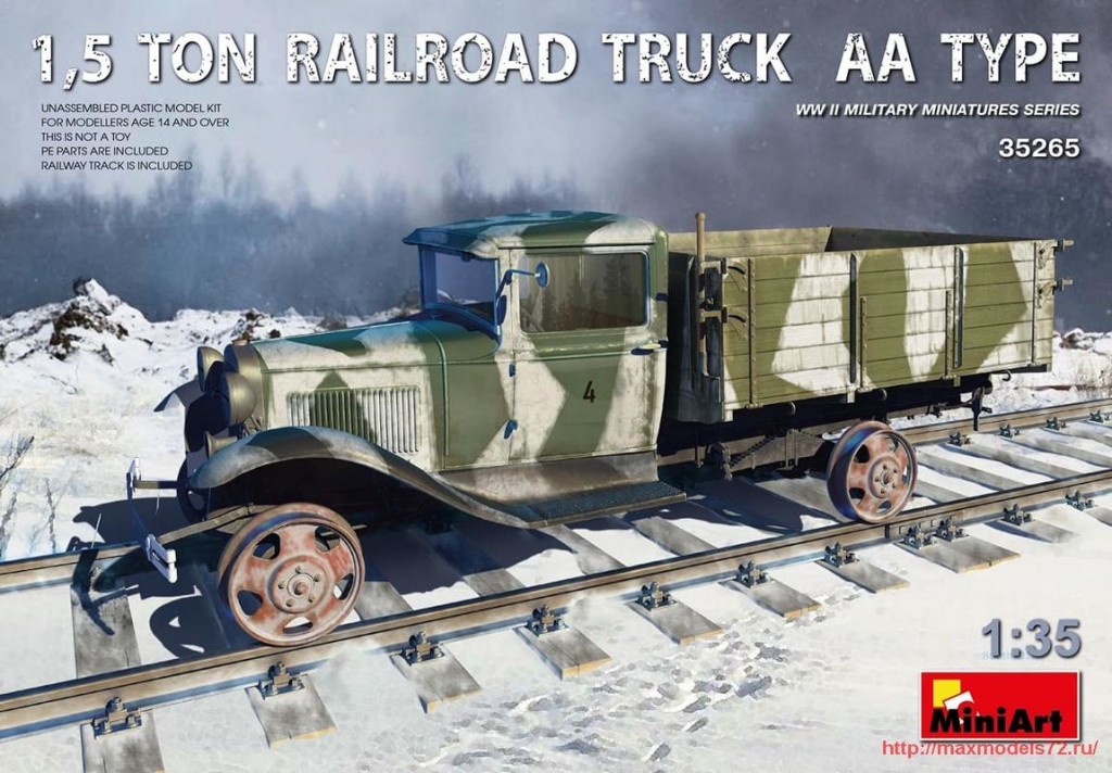 MA35265   1,5 ton railroad truck AA type (thumb32625)