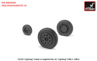 AR AW32402   1/32 EE Lightning-II wheels w/ weighted tires, late (attach1 27761)