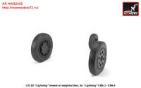 AR AW32402   1/32 EE Lightning-II wheels w/ weighted tires, late (attach3 27761)