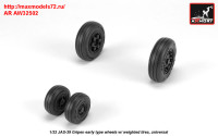 AR AW32502   1/32 JAS-39 «Gripen» wheels w/ weighted tires, early (attach3 31366)