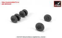 AR AW35301   1/35 CH-47 Chinook wheels w/ weighted tires (attach2 31376)