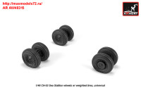 AR AW48315   1/48 CH-53 Sea Stallion wheels w/ weighted tires (thumb31382)