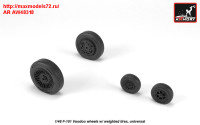 AR AW48318   1/48 F-101 Voodoo wheels w/ optional nose wheels & weighted tires (thumb31387)