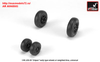 AR AW48503   1/48 JAS-39 «Gripen» wheels w/ weighted tires, early (attach3 31447)