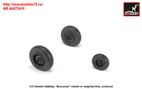 AR AW72411   1/72 Hawker-Siddeley "Buccaneer" wheels w/ weighted tires (thumb31417)