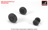 AR AW72504   1/72 JAS-39 "Gripen" wheels w/ weighted tires, late (thumb31427)