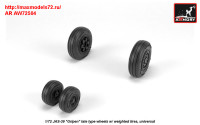 AR AW72504   1/72 JAS-39 «Gripen» wheels w/ weighted tires, late (attach3 31427)
