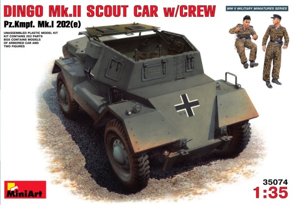 MA35074   DINGO Mk.II scout car with crew / Pz.Kmpf. Mk.I 202 (e) (thumb26158)