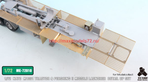 TetraME-72010   1/72 NATO M1001 Tractor & Pershing II Missile Launcher Detail up set  for Modelcollect (attach8 34054)