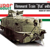 HP72210    Armoured Train "Flat" Motor Gun Carriage with Gun-Turret (thumb27705)
