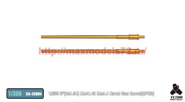 TetraSA-35004   1/350 5"(Cal.54) Mark.45 Mod.2 Naval Gun Barrel(2PCS) (thumb36905)