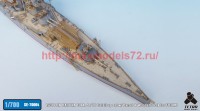 TetraSE-70004   1/700 IJN HARUNA 1944. 6 / 10 Detail up set w/ Barrel & Wooden Deck for FUJIMI (attach4 36660)