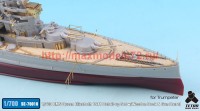 TetraSE-70018   1/700 HMS Queen Elizabeth 1941 Detail-up Set w/Wooden Deck & Gun Barrel for Trumpeter (attach1 36801)