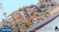 TetraSE-70018   1/700 HMS Queen Elizabeth 1941 Detail-up Set w/Wooden Deck & Gun Barrel for Trumpeter (attach8 36801)