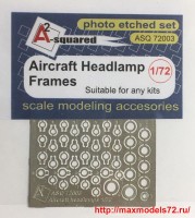 A-squared72003   Aircraft headlamp frames  for any kit  Окантовка фар современной авиации (thumb38559)