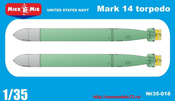 MMir35-018   US NAVY Mark 14 torpedo, 2 pcs (thumb27926)