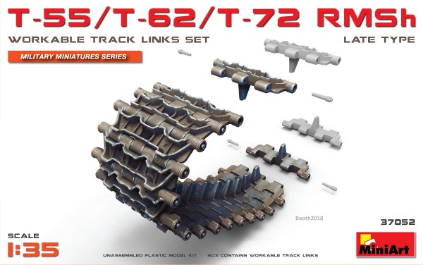 MA37052   T-55/T-62/T-72 RMSh workable track links set. Late type (thumb34458)