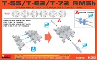 MA37052   T-55/T-62/T-72 RMSh workable track links set. Late type (attach2 34458)