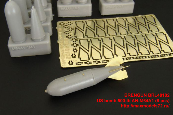 BRL48102   US bomb 500-lb AN-M64A1 (8 pcs) (thumb34245)