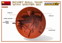 MA40008   Soviet ball tank with winter ski. Interior kit (attach2 39843)