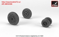 AR AW32306   1/32 F-4 Phantom-II wheels w/ weighted tires, early (thumb36123)