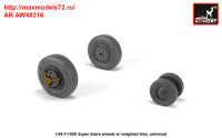 AR AW48316   1/48 F-100D Super Sabre wheels w/ weighted tires (thumb36138)