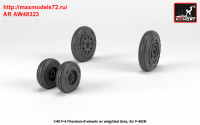 AR AW48323   1/48 F-4 Phantom-II wheels w/ weighted tires, early (attach3 36143)