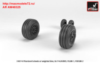 AR AW48325   1/48 F-4 Phantom-II wheels w/ weighted tires, late (attach1 36153)