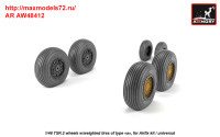 AR AW48412   1/48 BAC TSR.2 wheels w/ weighted tires, type «a» (attach1 36158)