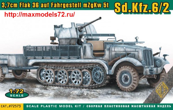 ACE72573   3,7cm Flak 36 auf Fahrgestell mZgKw 5t Sd.Kfz.6/2 (thumb43771)
