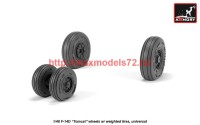 AR AW48327   1/48 F-14 Tomcat late type wheels w/ weighted tires (attach3 41200)
