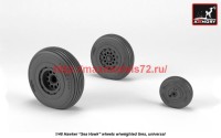 AR AW48415   1/48 Hawker "Sea Hawk" wheels w/ weighted tires (thumb41225)