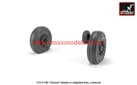 AR AW72332   1/72 F-14D Tomcat wheels w/ weighted tires (attach1 41235)