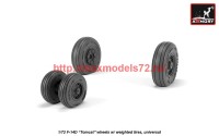 AR AW72332   1/72 F-14D Tomcat wheels w/ weighted tires (attach3 41235)