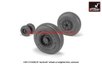 AR AW48319   1/48 F-111 Aardvark early type wheels w/ weighted tires (attach2 42273)
