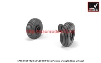 AR AW72338   1/72 F-111 Aardvark late type wheels w/ weighted tires (attach1 42283)