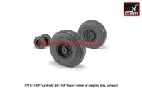 AR AW72338   1/72 F-111 Aardvark late type wheels w/ weighted tires (attach2 42283)