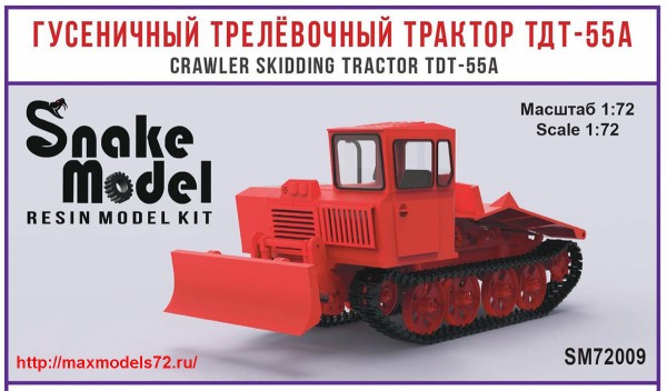 SM72009   Гусеничный трелевочный трактор ТДТ-55А   crawler skidding tractor TDT-55A (thumb49563)