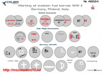 CD48024   Marking of aviation fuel barrels WWII (thumb42834)