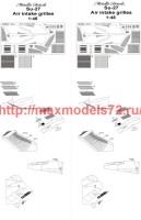 MD4804   Su-27. Air intake grilles (Academy) (attach5 46678)