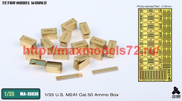 TetraMA-35030   1/35 U.S. M2A1 Cal.50 Ammo Box (thumb42755)