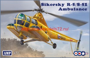 AMP72012   SikorskyR-5/S-51  USAF ambulance RCA, USAF, RAF (thumb48603)